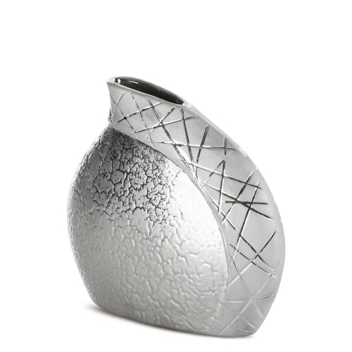 Wazon Dekoracyjny ALIRA 20 x 8 x 19 cm srebrny