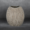 Wazon Dekoracyjny MOLI 18 x 12 x 20 cm srebrny