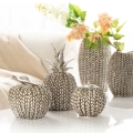 Wazon Dekoracyjny MOLI 18 x 12 x 20 cm srebrny