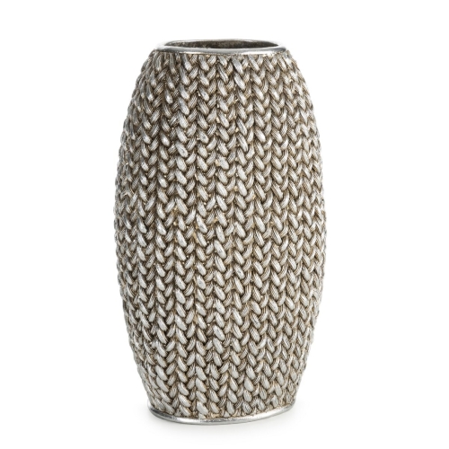 Wazon Dekoracyjny MOLI 16 x 12 x 27 cm srebrny