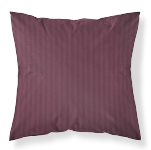 Poszewka 40x40 Adamaszek Pure paski z satyny bawełnianej Róż antyczny