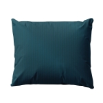 Poszewka 50x60 Adamaszek Pure paski z satyny bawełnianej Turkus