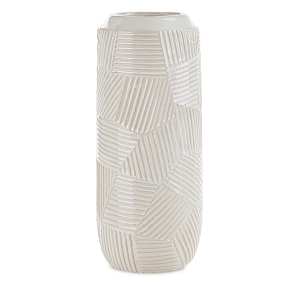 Wazon Dekoracyjny ROMINA 12 x 12 x 30cm kremowy