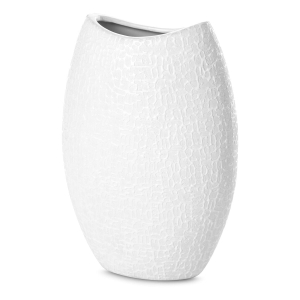 Wazon Dekoracyjny RISO 18 x 9 x 26cm biały    