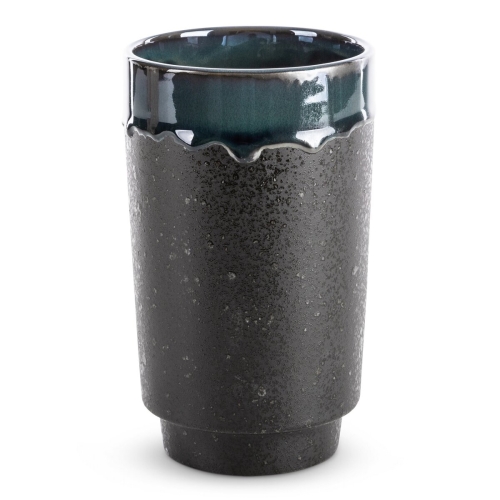 Wazon Dekoracyjny HANI 12x 12 x 20cm zielony + czarny  