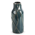 Wazon Dekoracyjny TEO 13x 13 x 30cm zielony turkusowy