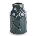 Wazon Dekoracyjny TEO 14 x 14 x 22cm zielony turkusowy 