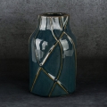 Wazon Dekoracyjny TEO 14 x 14 x 22cm zielony turkusowy 