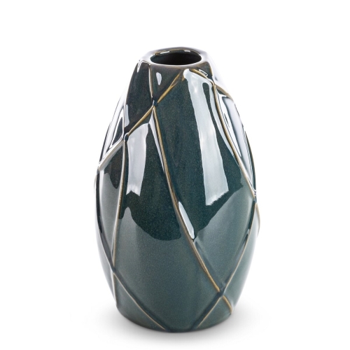 Wazon Dekoracyjny TEO 17 x 17 x 27cm zielony turkusowy 