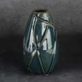 Wazon Dekoracyjny TEO 17 x 17 x 27cm zielony turkusowy 
