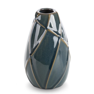 Wazon Dekoracyjny TEO 12 x 12 x 20cm zielony turkusowy  
