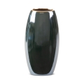 Wazon Dekoracyjny AMORA 13 x 9 x 25cm zielony + złoty   