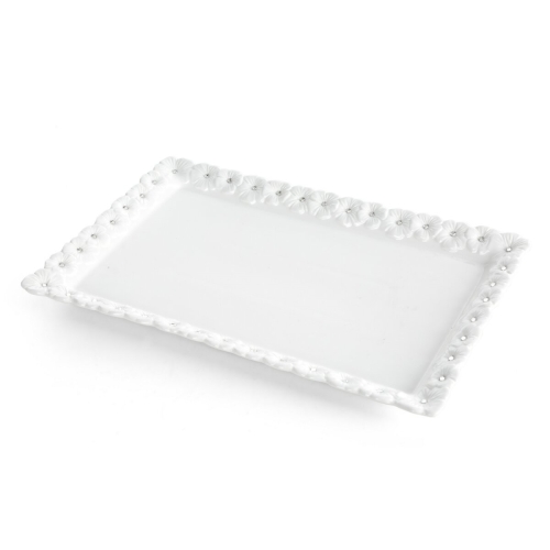 Patera Dekoracyjna ELISA 30 x 19 x 3 cm biały 