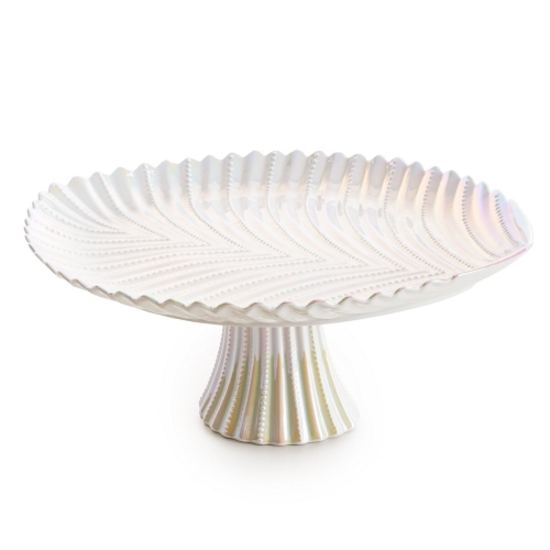 Patera Dekoracyjna NELA 39 x 31 x 17 cm perłowy