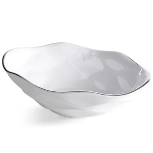 Misa Dekoracyjna BONI 35 x22 x 11cm biały + srebrny 