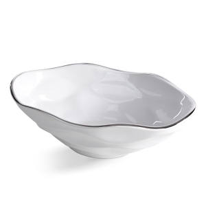 Misa Dekoracyjna BONI 25 x 16 x 8cm biały + srebrny 