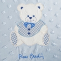 Kocyk dziecięcy 110x140 Pierre Cardin Miś niebieski 400g 