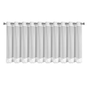 Firana gotowa 200x70 Luisa na przelotkach biała  