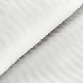Pościel Satynowa 140x200 Gładka w Pasy Premium biały