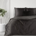 Pościel Bawełniana 220x200 Harmony Gładka Premium czarna