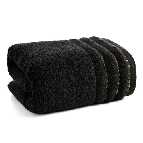 Ręcznik 50x90 Nadine czarny Premium bawełna 500g  