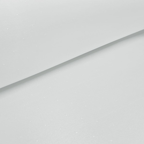 Tkanina Obrusowa Plamoodporna biała wzór kropki poliester  szer. 142cm  