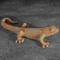 Figurka z żywicy poliestrowej Salamandra 25 x 12 x 6 cm złota  