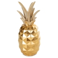 Figurka z żywicy poliestrowej Ananas 10 x 10 x 25 cm złota