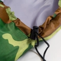 ŚPIWÓR Turystyczny kołdra z kapturem 2w1 CIEPŁY LEKKI Mumia + pokrowiec - MORO WOJSKOWY