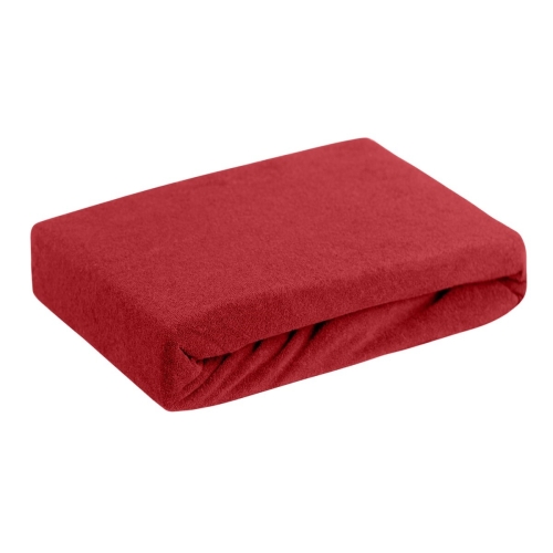 Prześcieradło FROTTE Z GUMKĄ 140x200 CZERWONE