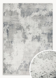 Dywan 140x190 Anemon przecierany srebrny nowoczesny