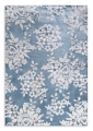 Dywan 160x230 IMPRESIVE Kwiaty niebieski/kremowy nowoczesny  