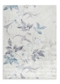 Dywan 80x140 Lotus Kwiaty kremowy/niebieski nowoczesny  