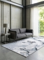 Dywan 50x80 Lotus Kwiaty jasnoszary/srebrny nowoczesny  