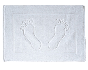 Dywanik Stopki 50x70 biały Libra hotel 500g 100% bawełna  