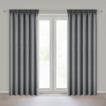 Zasłona gotowa na taśmie ZOEY 140x270 Stalowa