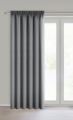 Zasłona gotowa na taśmie ZOEY 140x270 Stalowa