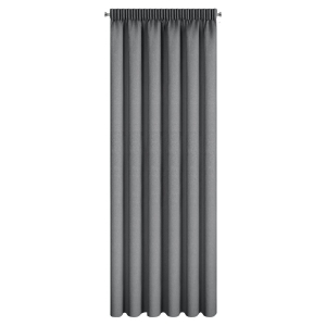 Zasłona gotowa na taśmie ZOEY 140x270 Stalowa