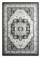 Dywan 140x190 Elora Ornament czarny / kremowy designerski  