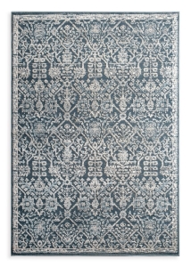 Dywan 80x150 Elora Ornament niebieski / kremowy designerski   