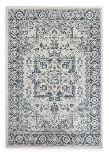 Dywan 160x230 Elora Ornament kremowy / niebieski designerski    