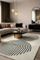 Dywan 160x230 Aurra Ornament kremowy/czarny