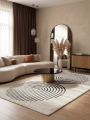 Dywan 60x100 Aurra Ornament kremowy/czarny  