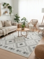 Dywan 80x200 Didar 3 Ornament srebrny