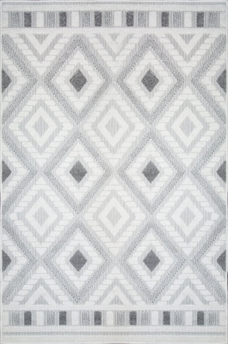 Dywan 120x170 Didar 3 Ornament srebrny