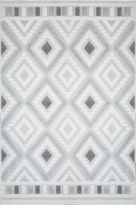 Dywan 50x80 Didar 3 Ornament srebrny
