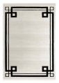 Dywan 200x290 Aura 3 Geometryczny Nowoczesny jasnoszary / czarny 