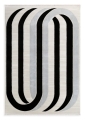 Dywan 80x150 Aura 5 Geometryczny Nowoczesny kremowy / czarny