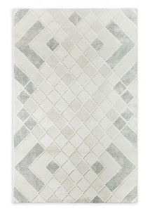 Dywan 160x230 Crystal 5 Abstrakcyjny Nowoczesny kremowy / niebieski   