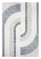 Dywan 60x100 Crystal 3 Geometryczny Nowoczesny niebieski / kremowy